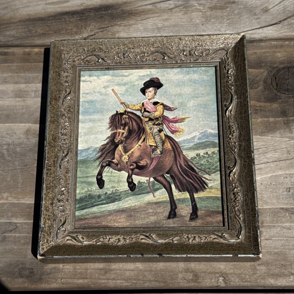 Don Balthasar Carlos on Horseback Framed Mini Master Art Print Gaylord Bros